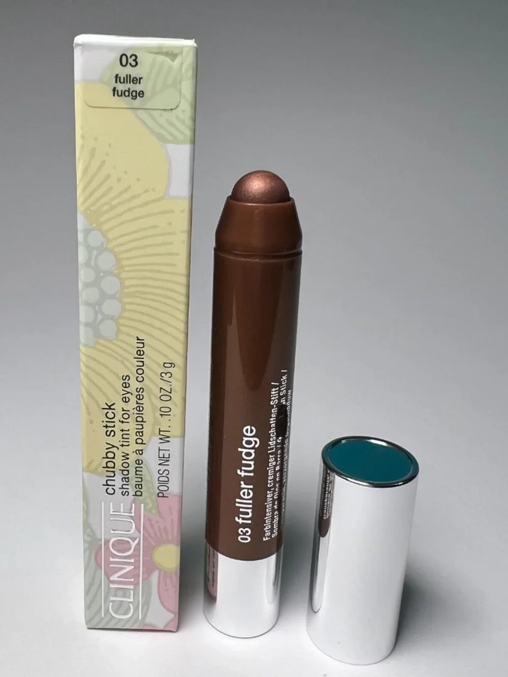 Clinique Chubby Stick Shadow Tint For Eyes Shade 03 Fuller Fudge Full Size